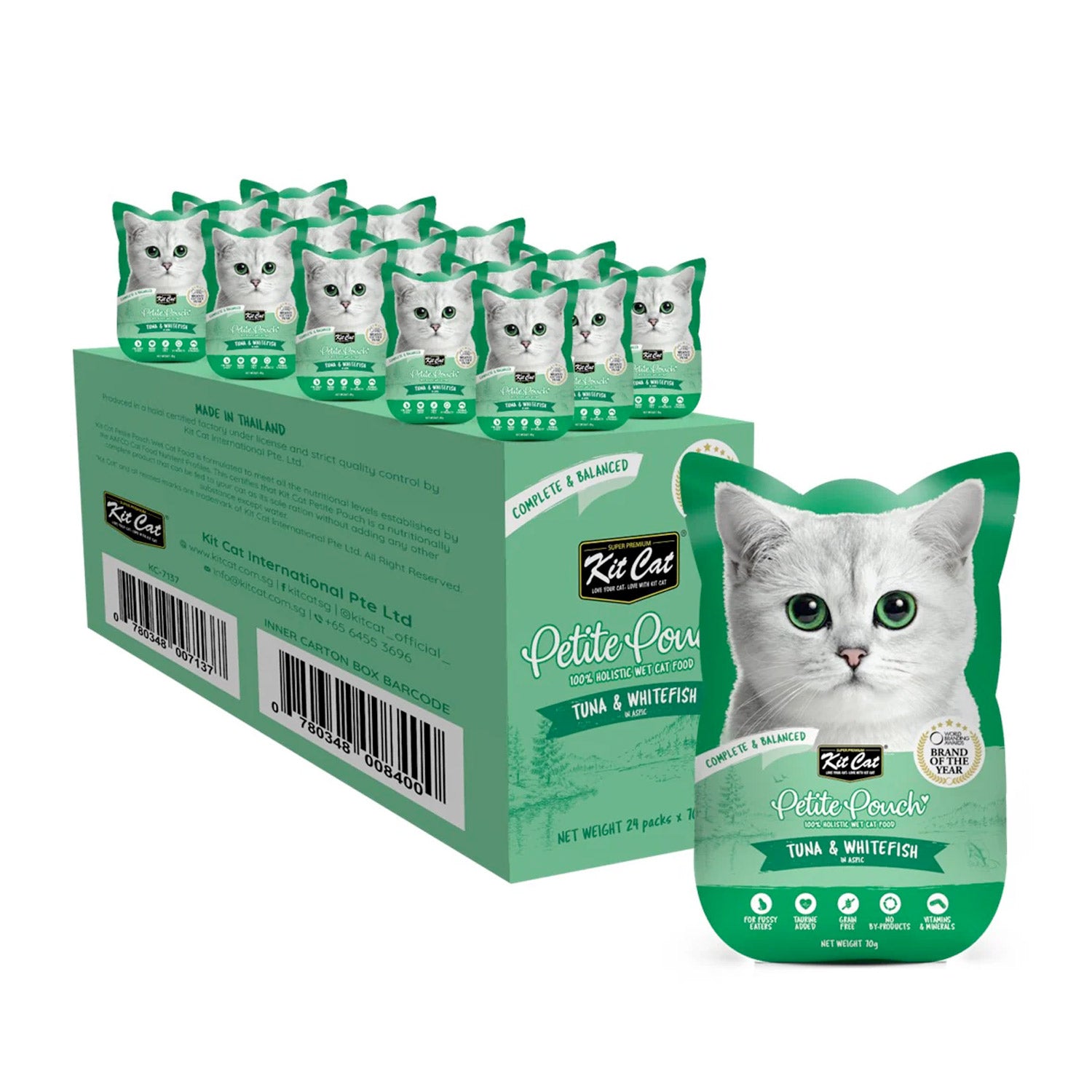 Kit Cat Petite Pouch Tuna & Whitefish