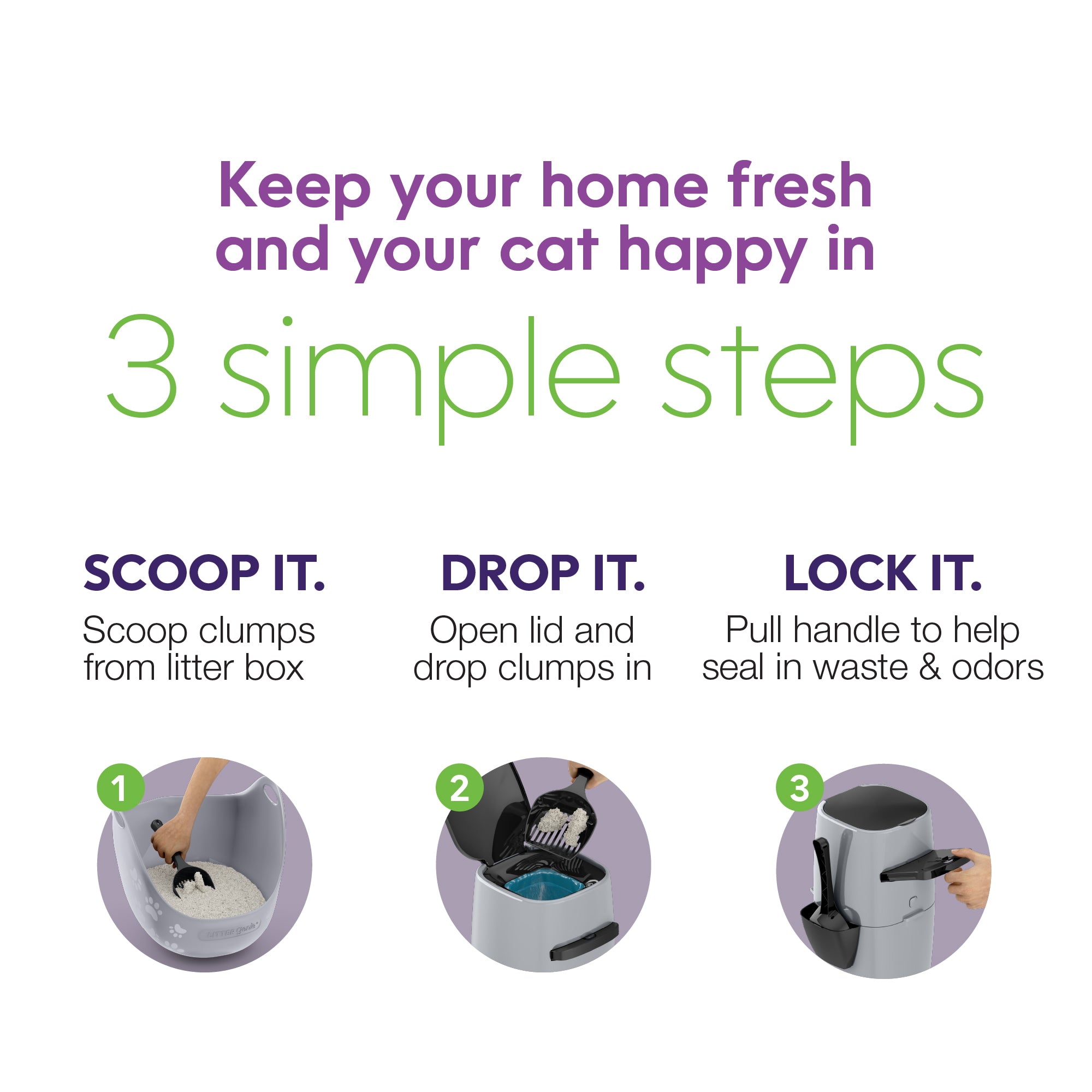 Litter Genie Standard Pail, 6 Meters