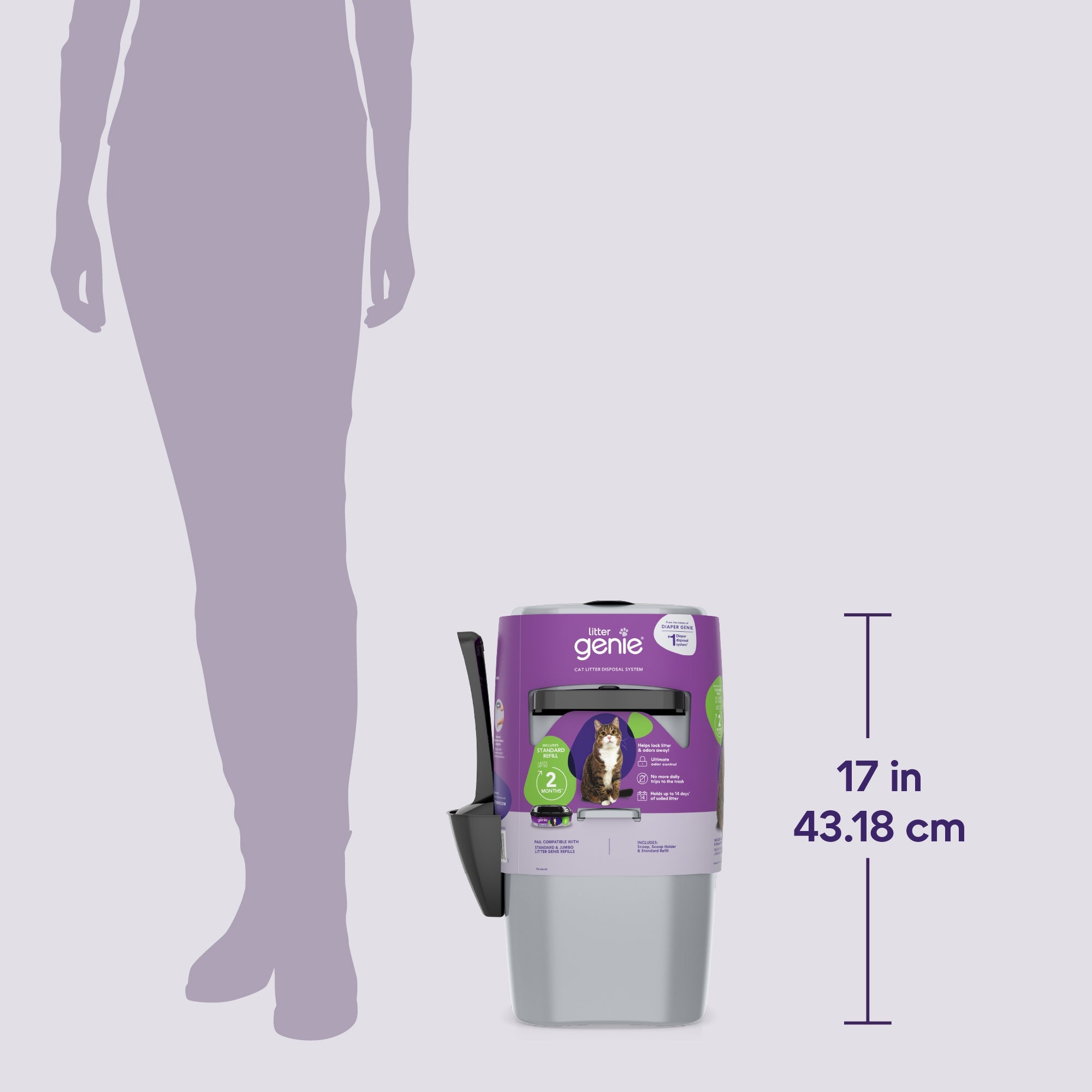 Litter Genie Standard Pail, 6 Meters