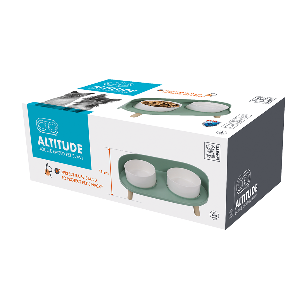 Altitude Double Raised Pet Bowl