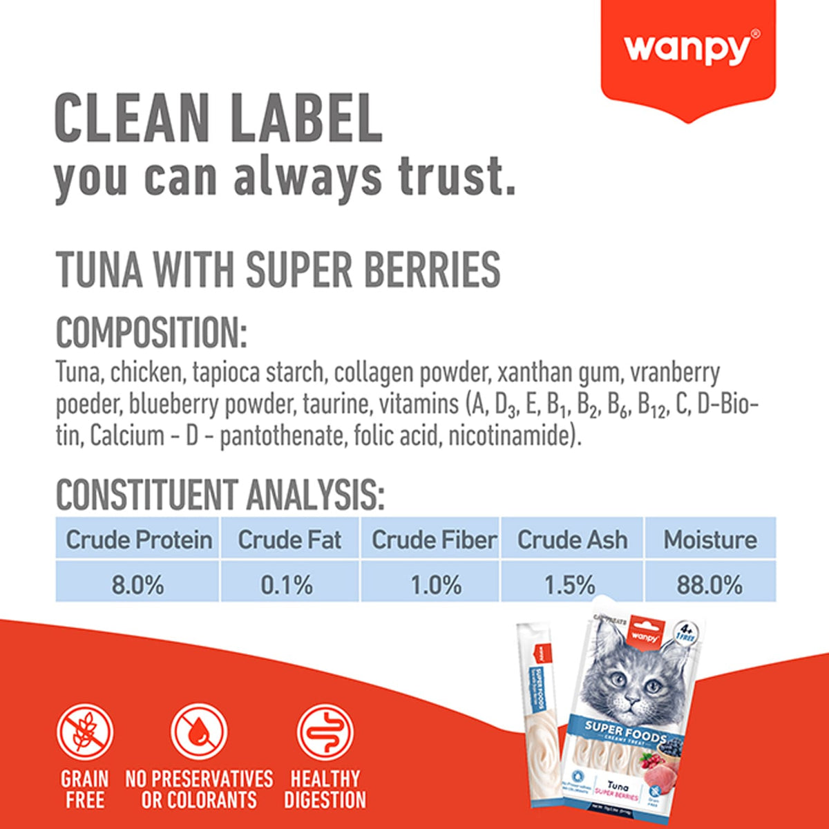 WANPY Superfoods Creamy Treat For Cat