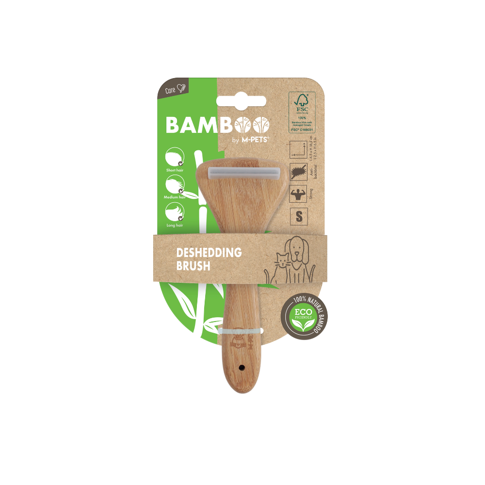 M-PETS Bamboo De-shedding Brush