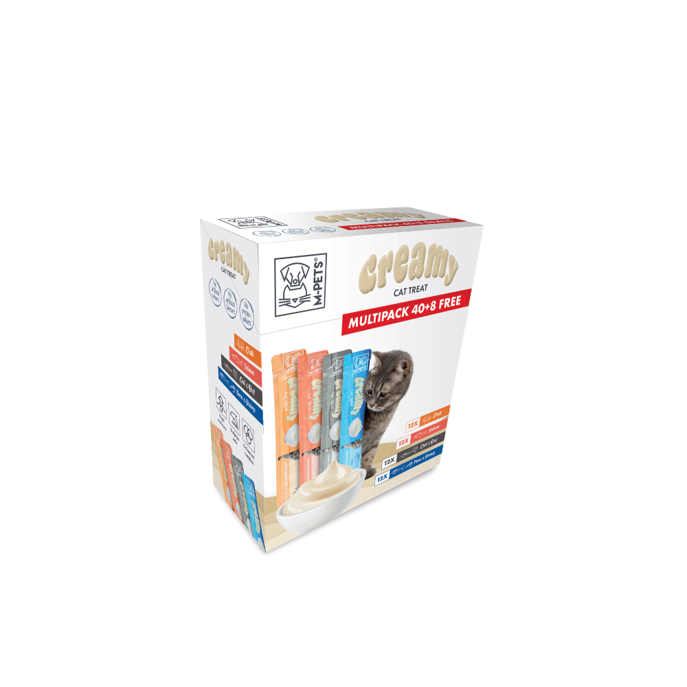 M-PETS Creamy Treats for Cats Multipack 40 + 8 Free Chicken