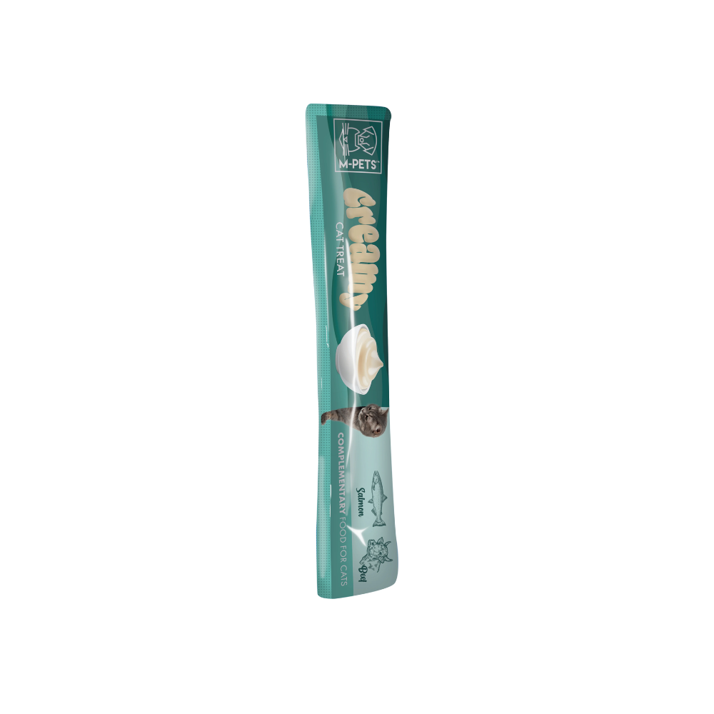 M-PETS Creamy Treats for Cats – Salmon & Beef