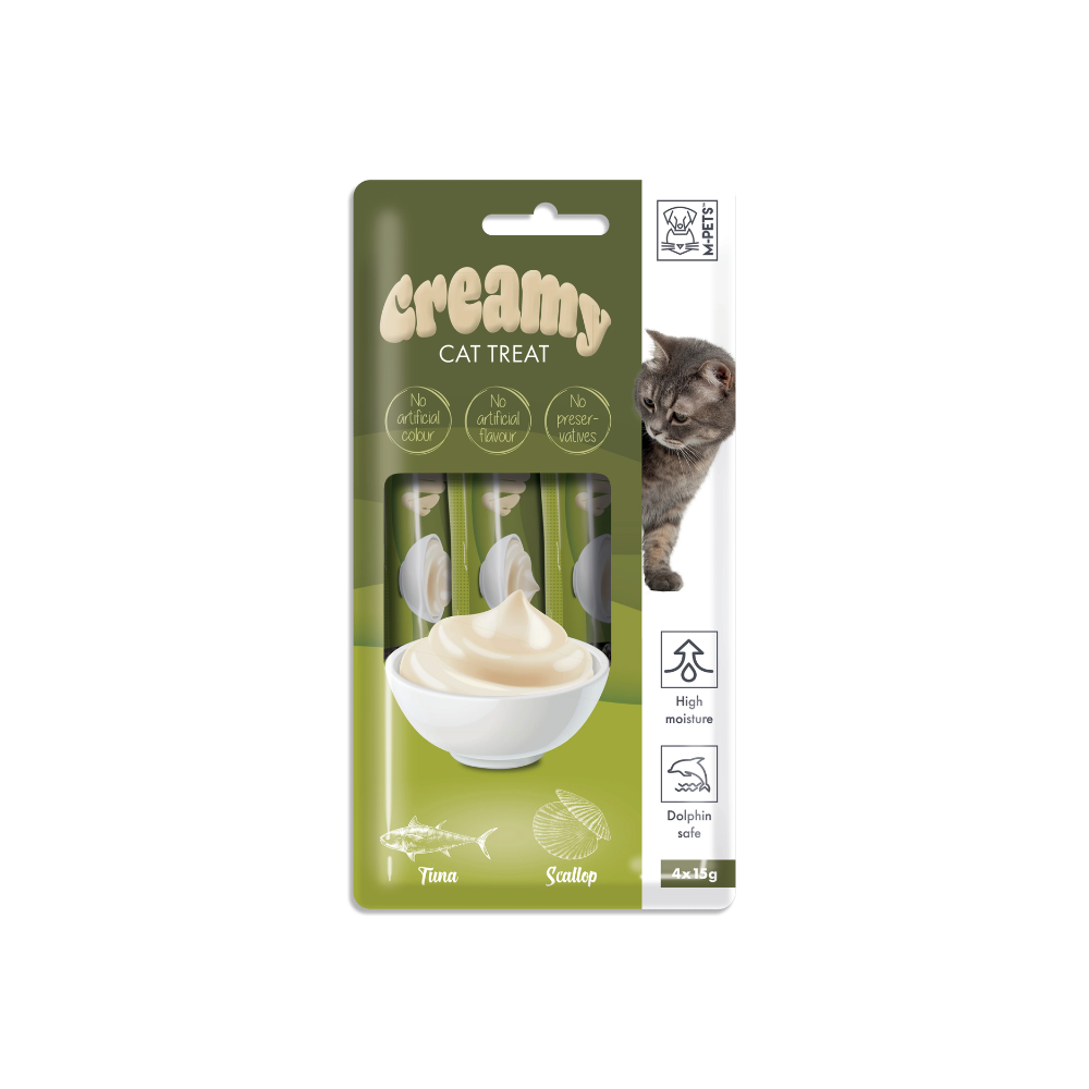 M-PETS Creamy Treats for Cats – Tuna & Scallop