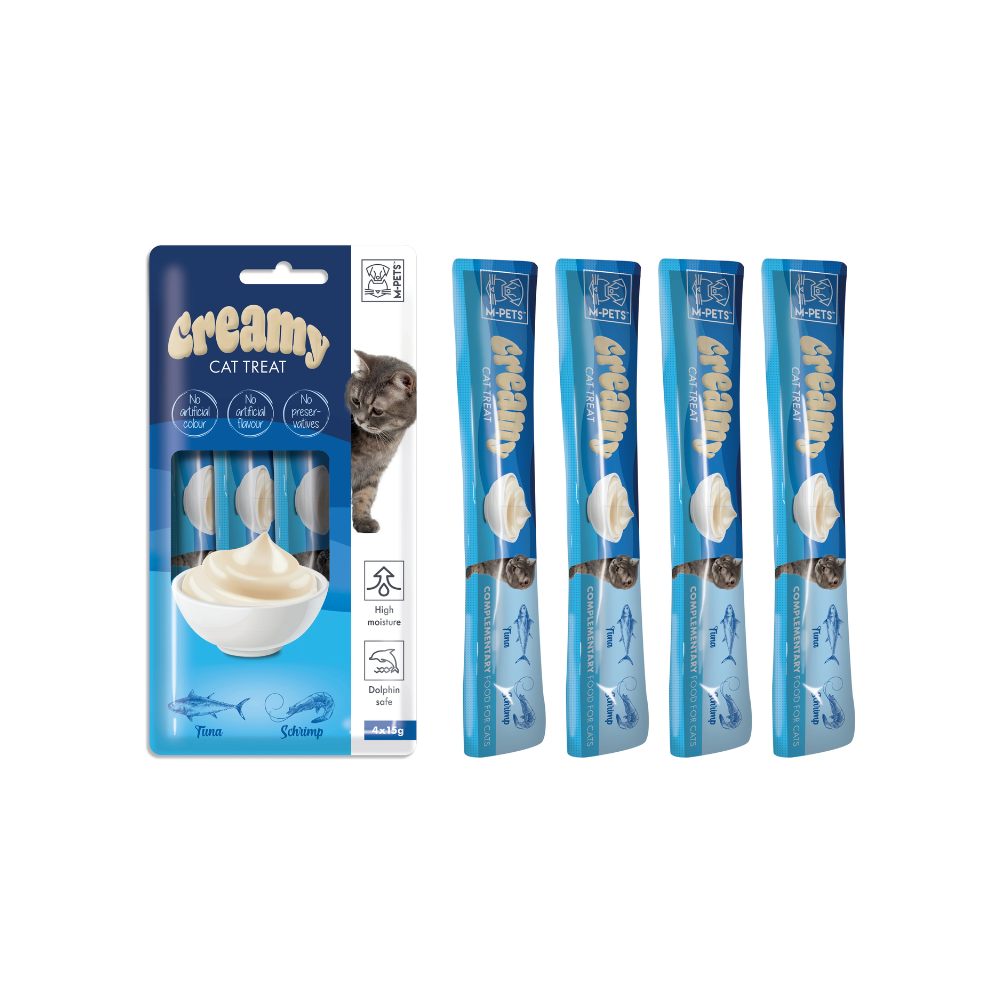 M-PETS Creamy Treats for Cats – Tuna & Shrimp