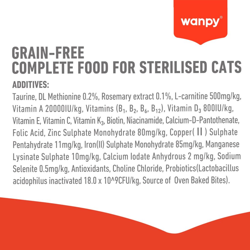 WANPY Grain Free Sterilized Cat Food – Salmon & Tuna Recipe