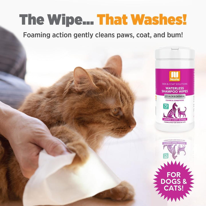 Nootie Waterless Shampoo Wipes (70 Sheets)