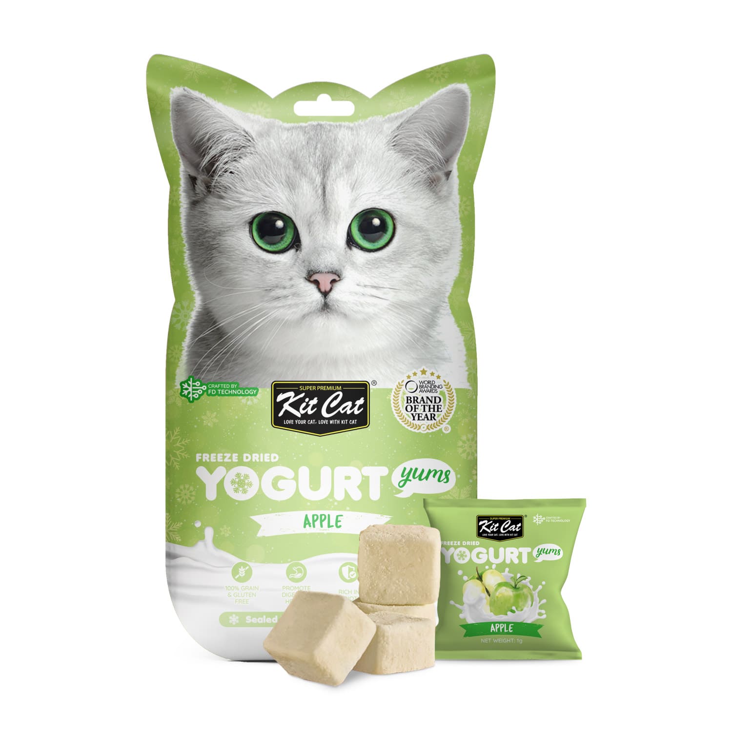 Kit Cat Freeze Dried Yogurt Yums – Apple
