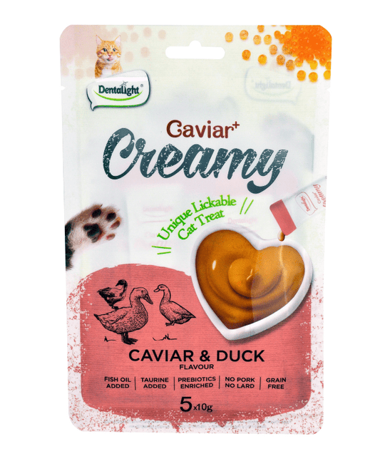 Dentalight Caviar+ Creamy Lickable Cat Treat 5pcs x 10g