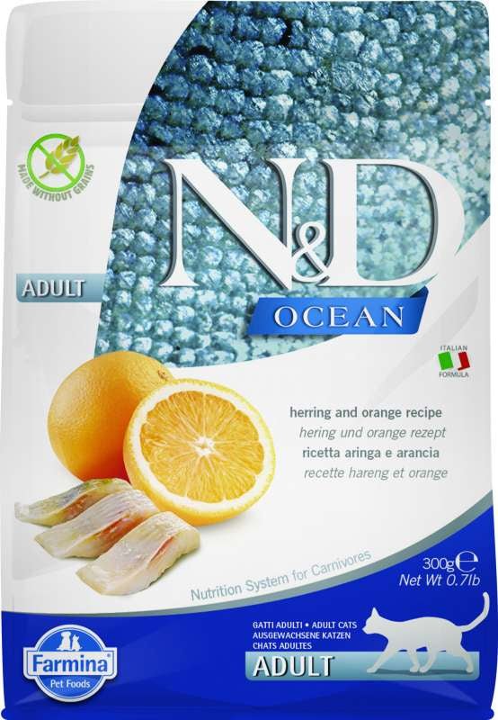 Ocean Cat Herring & Orange Adult Dry Food