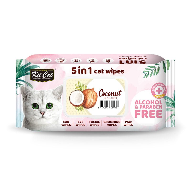 Kit cat 5-in-1 cat wipes for cat