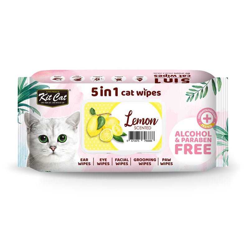Kit cat 5-in-1 cat wipes for cat
