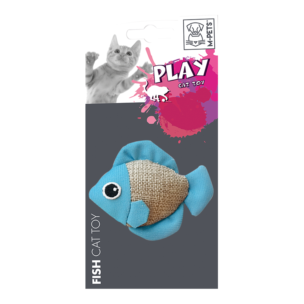 M-PETS Fish Cat Toy Assorted Colors
