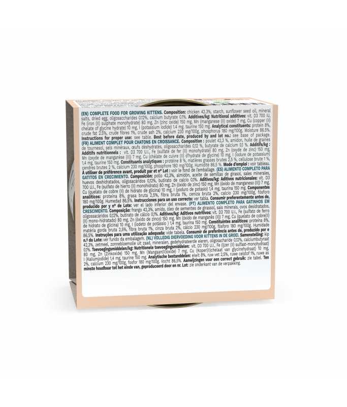 Kitten Can Mousse 3-12 Chicken Wet Food