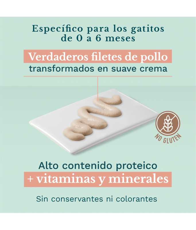 Kitten Pouch Cream 0-6 Chicken Wet Food