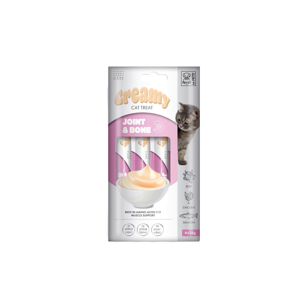M-PETS Creamy with Functions – Cat treat – Joint & Bone – Beef & Chicken & Salmon