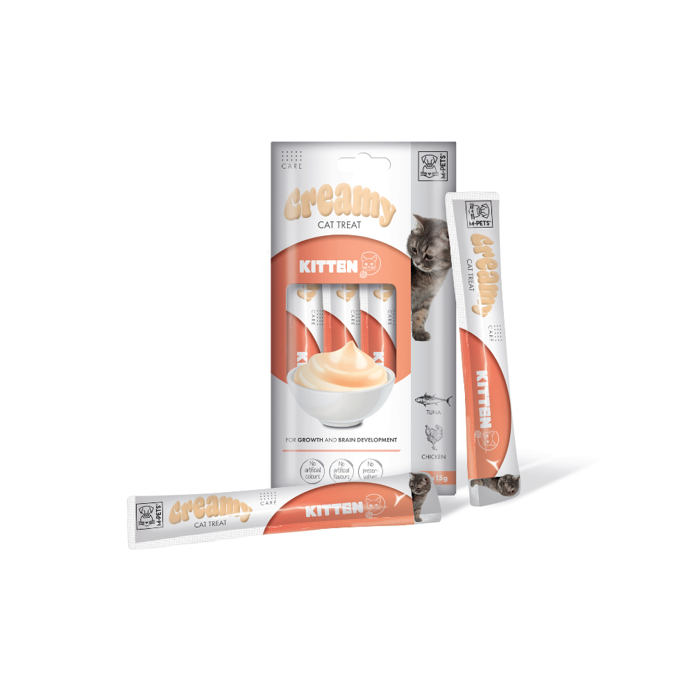 M-PETS Creamy with Functions – Cat treat – Kitten – Tuna & Chicken