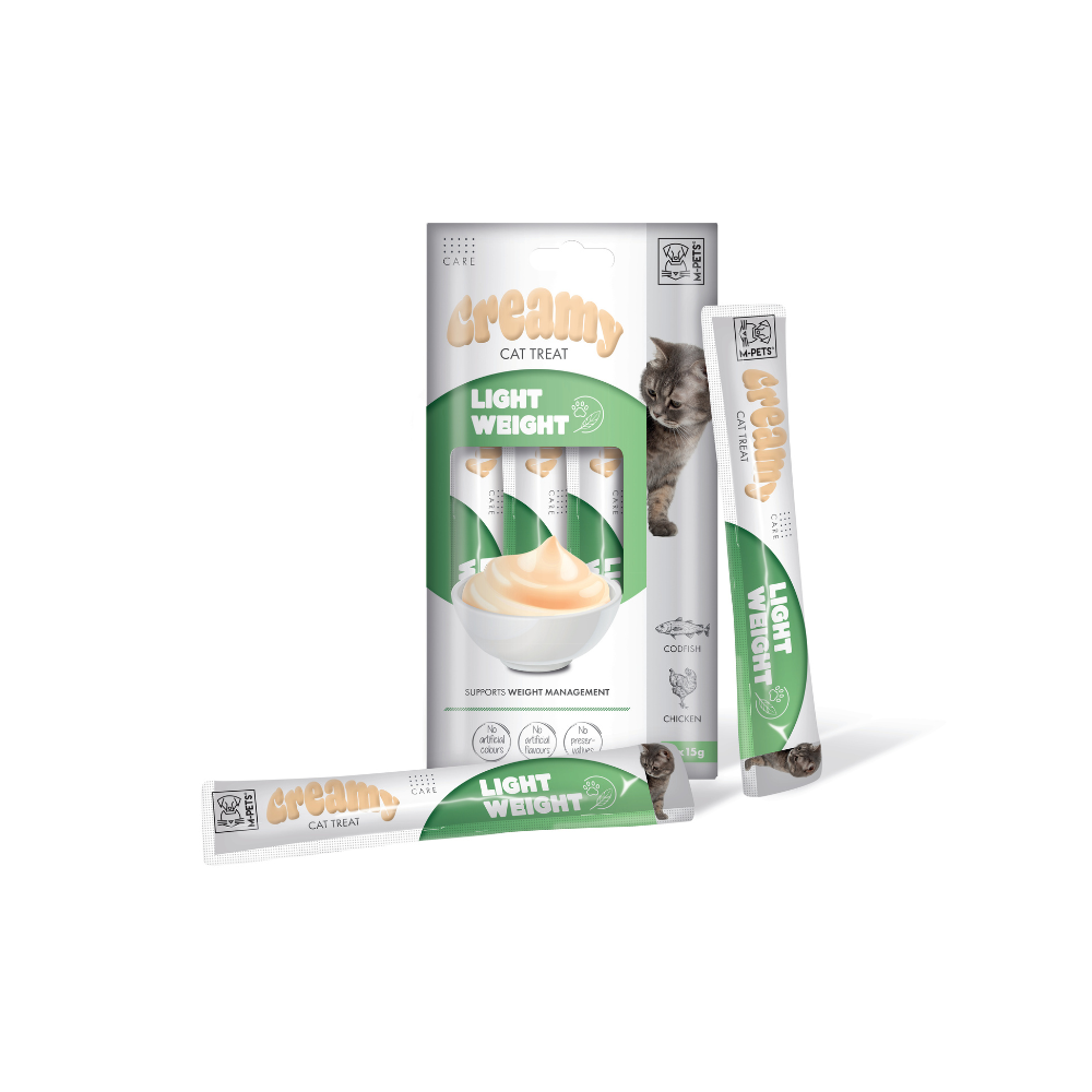 M-PETS Creamy with Functions – Cat treat – Light weight – Codfish & Chicken
