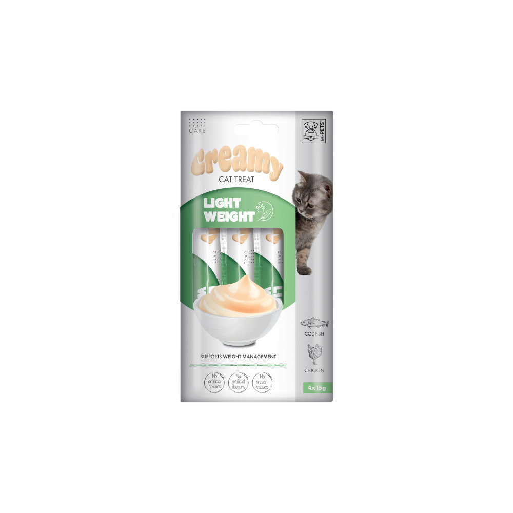 M-PETS Creamy with Functions – Cat treat – Light weight – Codfish & Chicken