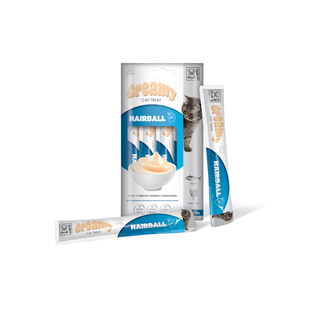 M-PETS Creamy with Functions – Cat treat – Hairball – Tuna & Chicken