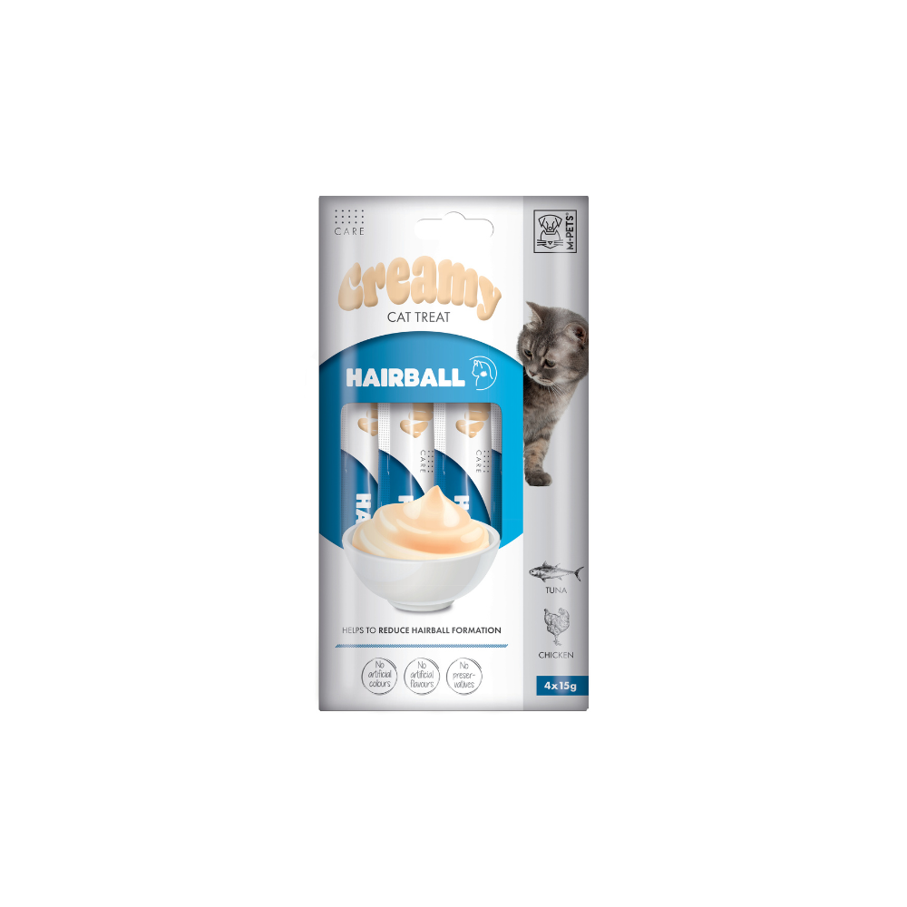 M-PETS Creamy with Functions – Cat treat – Hairball – Tuna & Chicken