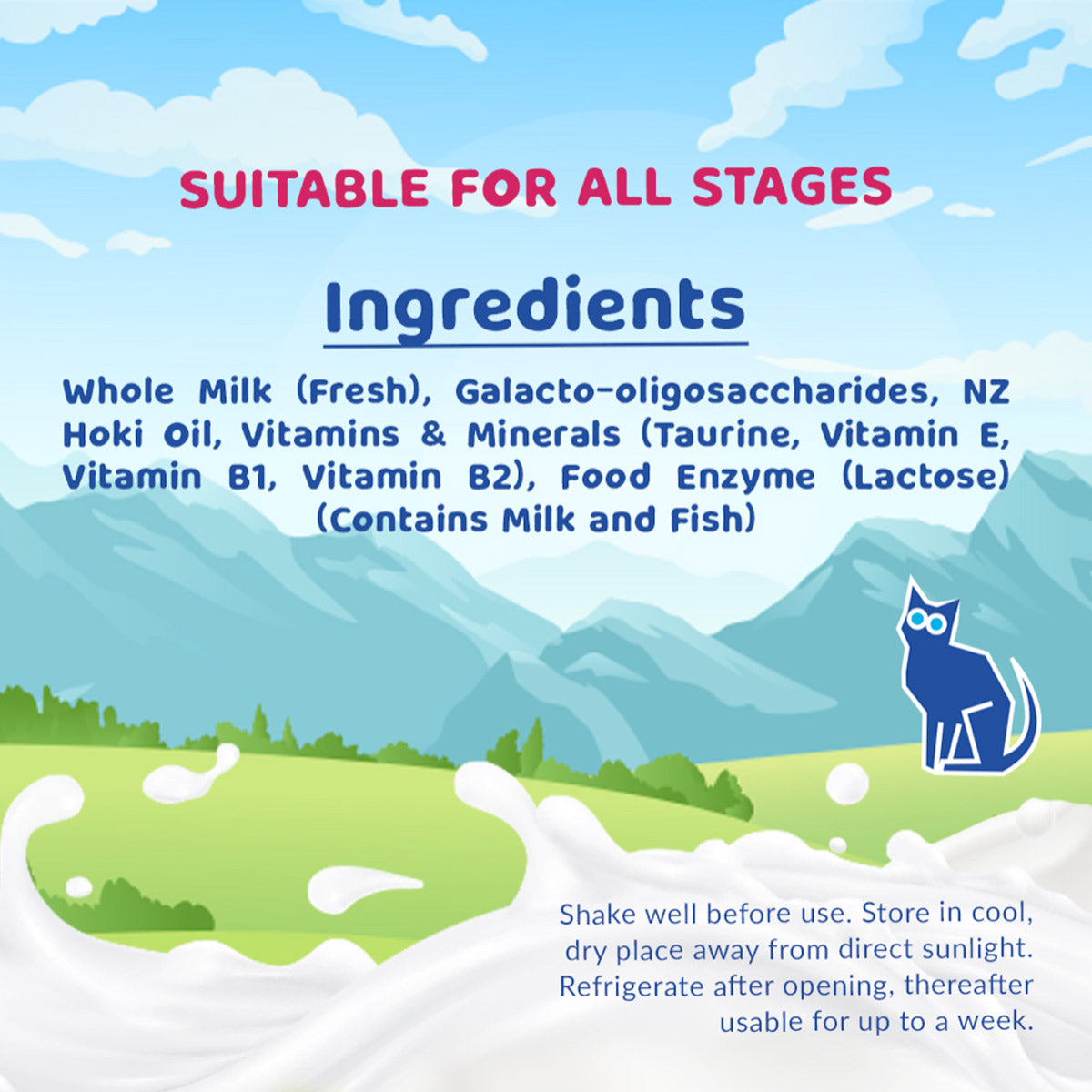 Lactose-Free Pet Milk For Cats