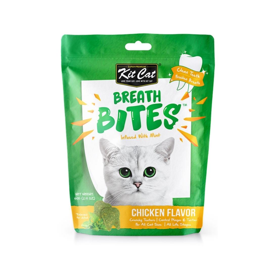 Kit Cat Breath Bites Chicken Flavor Cat Treats 60g  | Petz.ae