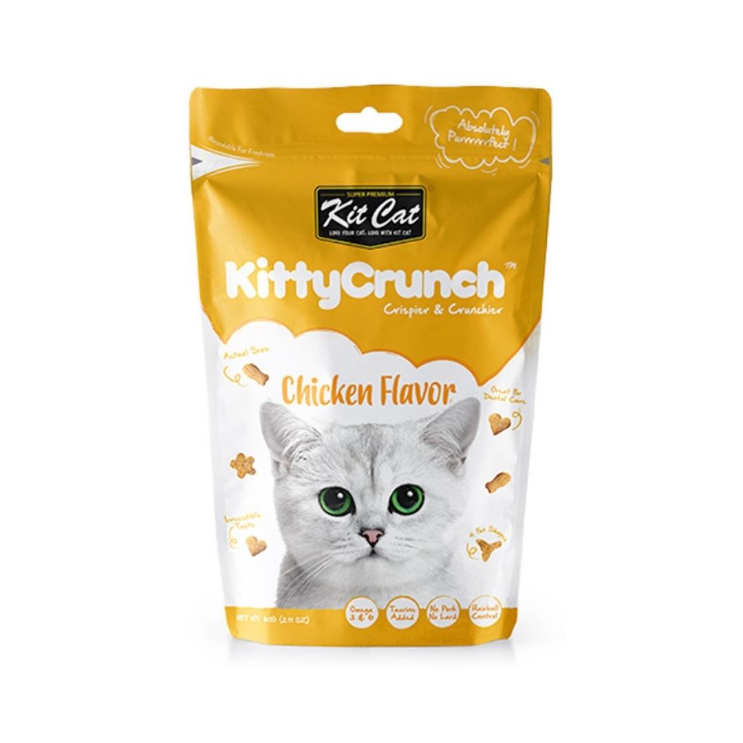Kit Cat Kitty Crunch Chicken Flavor 60g Petz.ae Dubai Pet Store