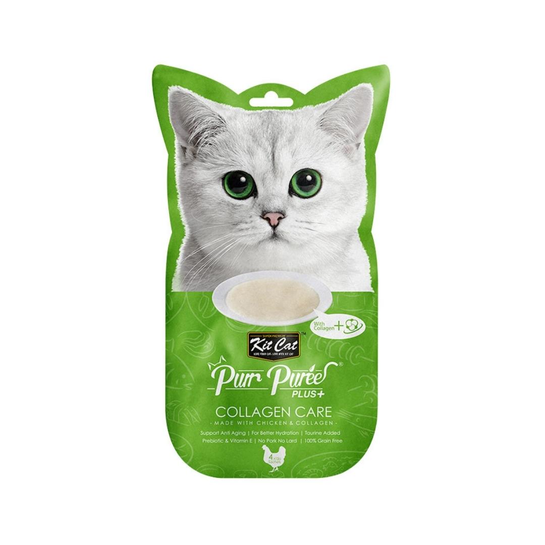 Kit Cat Purr Puree Plus+ Chicken & Collagen Care 60g