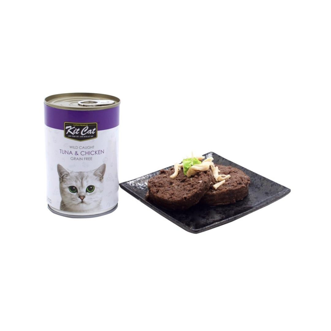 Kit Cat Wild Caught Tuna & Chicken 400g Petz.ae Dubai Pet Store