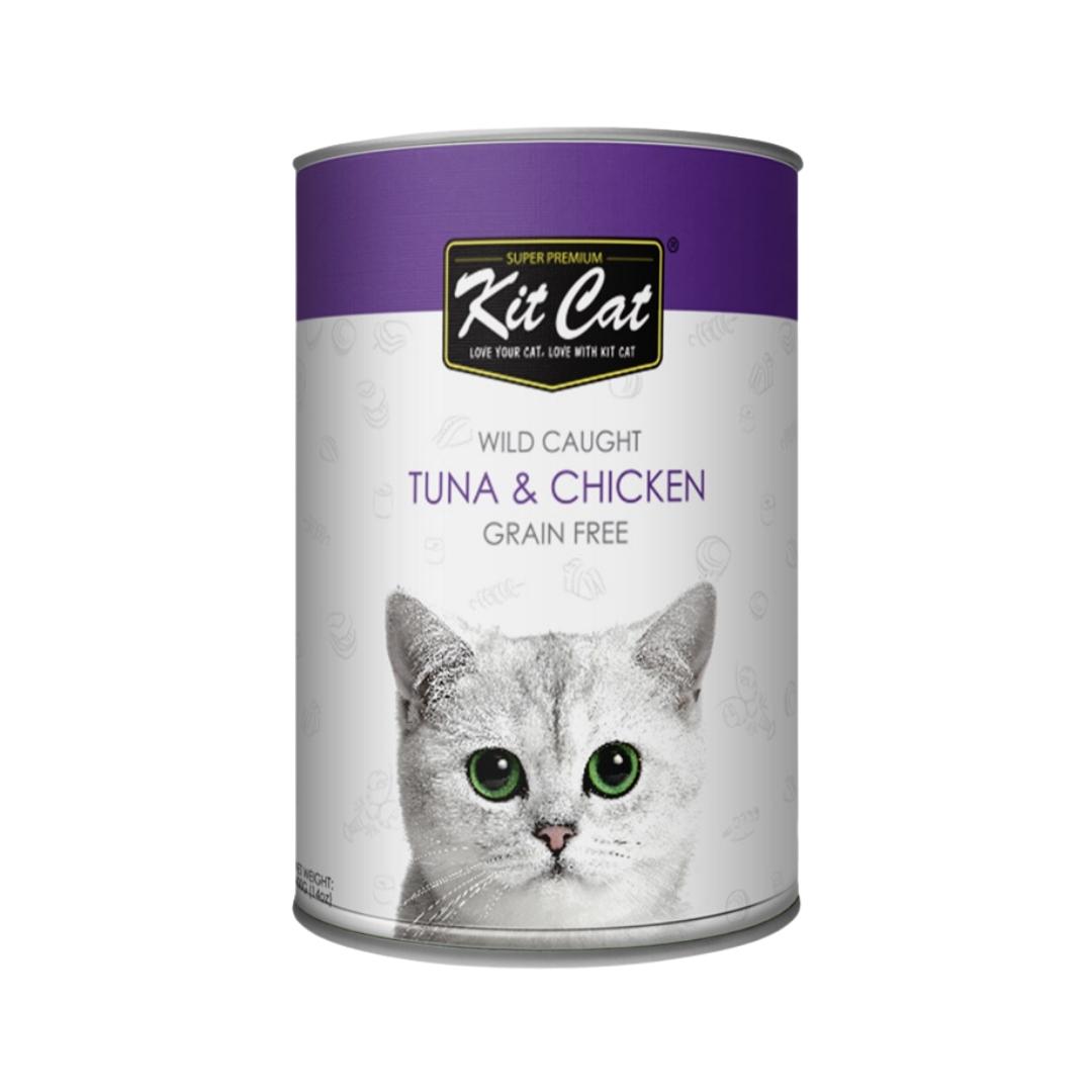 Kit Cat Wild Caught Tuna & Chicken 400g Petz.ae Dubai Pet Store